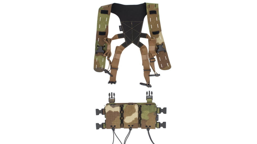 Wilder Tactical HITMAN GEAR Triple Rifle Placard with Lightweight Shoulder Harness V1
