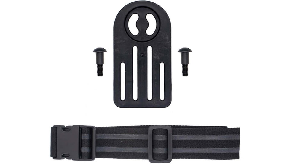 Wilder Tactical MHP Leg Strap Assembly w/ 1.5in Elastic Leg Strap, Cobra FM Buckle, Right Hand, Black, MHPLSABK150P