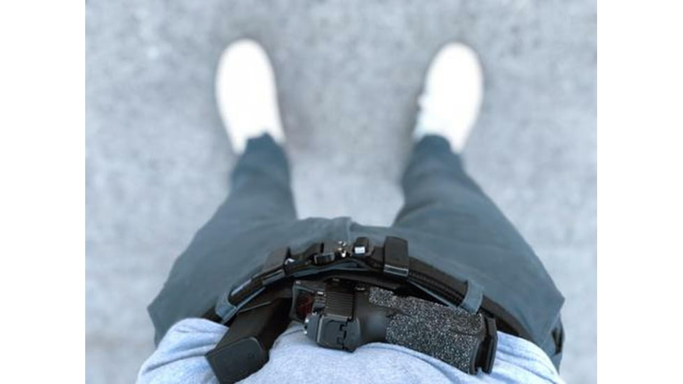 Wilder Tactical Minimalist EDC Belt, Black, Medium 32in-36in, MBEDCBKMD