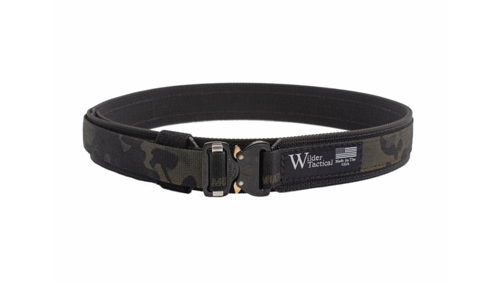 Wilder Tactical The Minimalist EDC Belt, Multicam Black, Small, 28-32, MBEDCMCBSM
