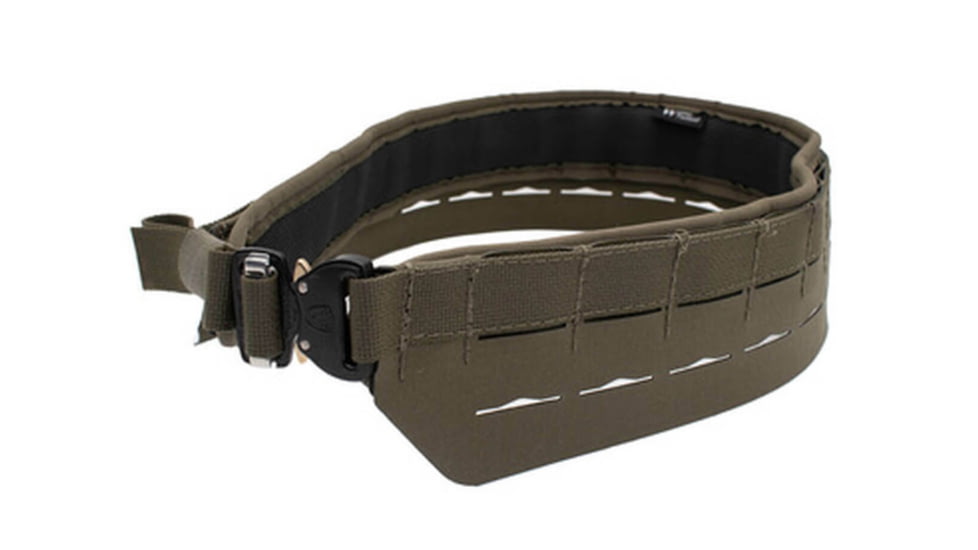 Wilder Tactical Minimalist Molle Belt w/ Urban Assault Pad/ Cobra FM Buckle, Ranger Green, Large, 36-40, MMBRGLG