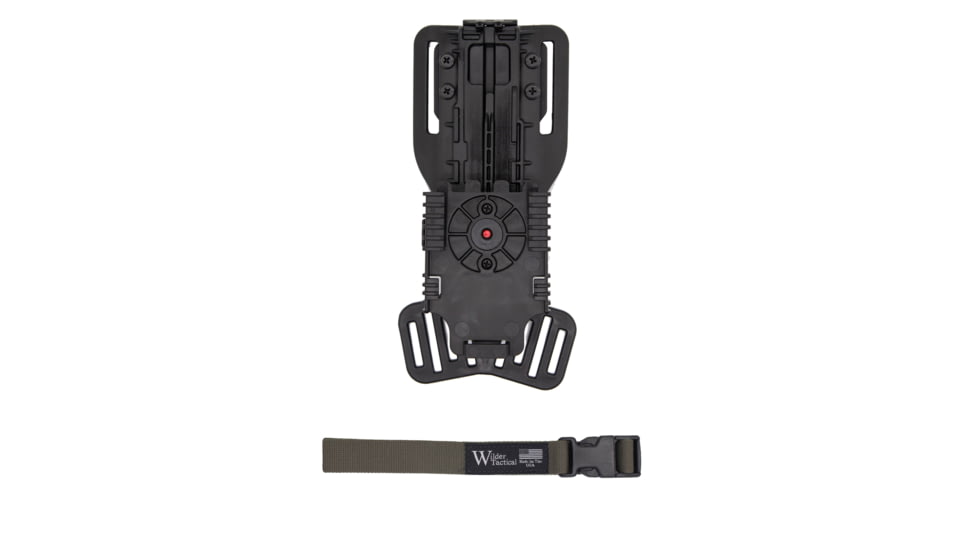 Wilder Tactical Modified QUBL, w/ 1in Drop Leg Strap, Plastic Buckle, Ranger Green, MQUBLLSRG1P