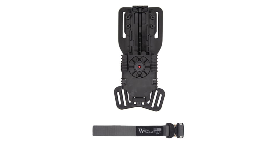 Wilder Tactical Modified QUBL, w/ 1in Drop Leg Strap, Cobra FM Buckle, Wolf Gray, MQUBLLSWG1FM