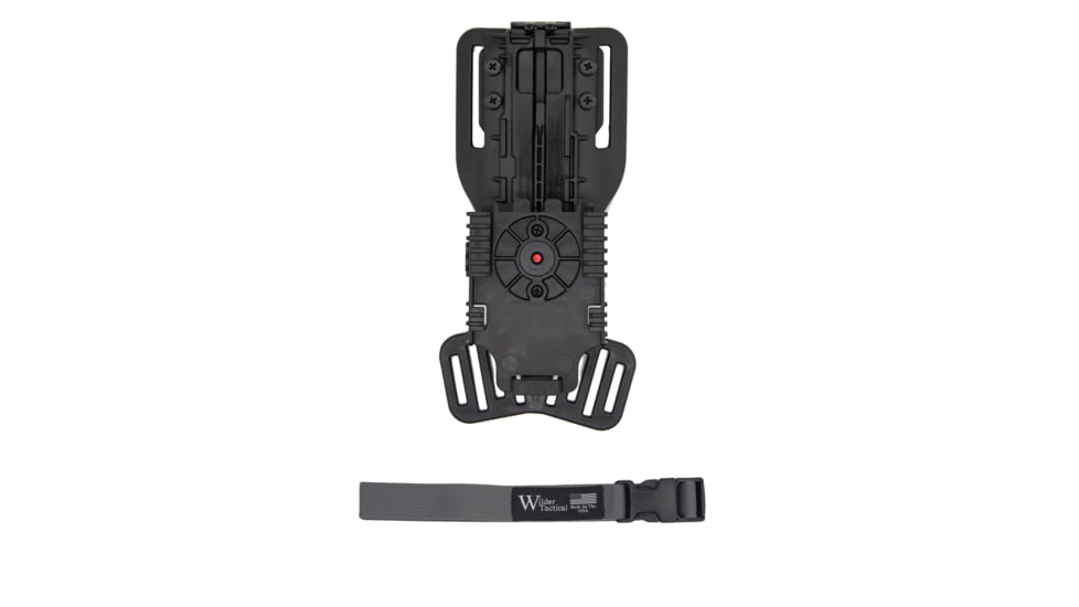 Wilder Tactical Modified QUBL, w/ 1in Drop Leg Strap, Plastic Buckle, Wolf Gray, MQUBLLSWG1P