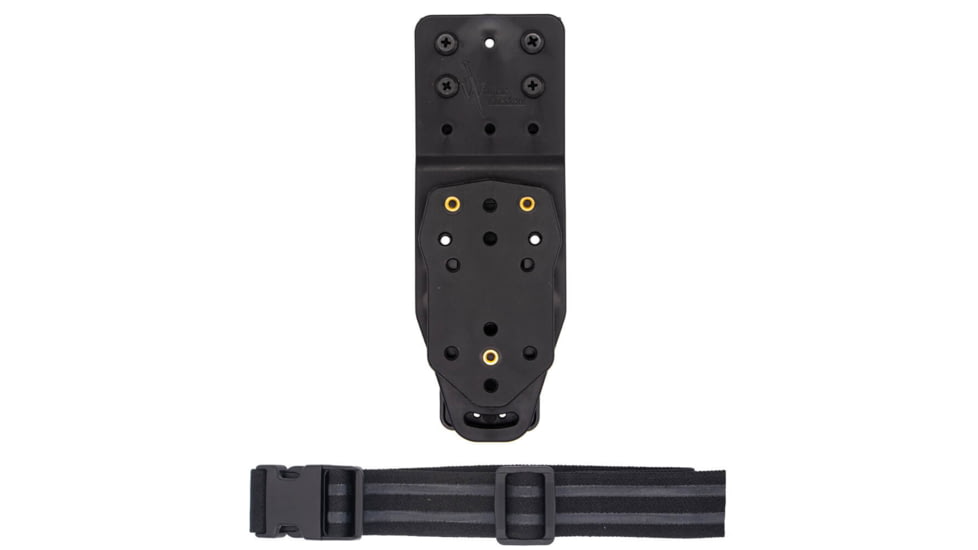 Wilder Tactical Multi Holster Platform V2 w/MHP Adapter, 1.5in Elastic Strap, Plastic, Black, MHPBKADAPT150PUABMC