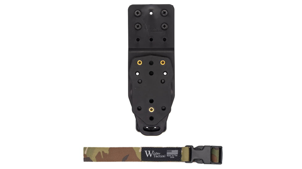 Wilder Tactical Multi Holster Platform V2 w/MHP Adapter 1in Web Strap, Plastic, Right, Multicam, MHPBKADAPTMC1PUABMC