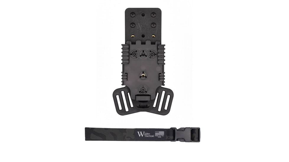 Wilder Tactical Multi Holster Platform w/QLS Receiver / 1in Web Strap, Plastic, Left, Multicam Black, MHPBKQLSMCB1PUABMC-LH