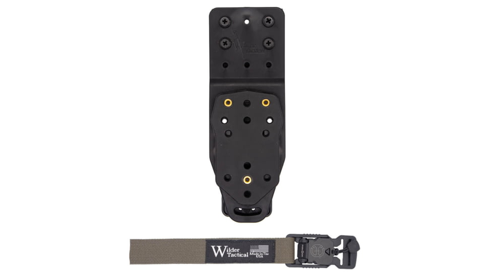 Wilder Tactical Platform V2 Multi Holster w/Adapter 1in Web Strap, V Buckle, Right, Ranger Green, MHPBKADAPTRG1VUABMC