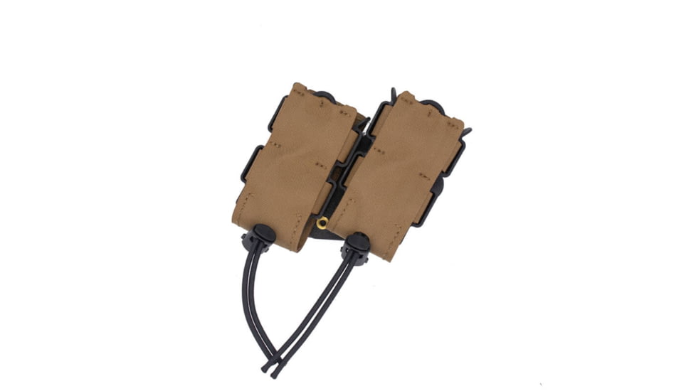 Wilder Tactical Urban Assault Rotating Double Pistol Extended Magazine Pouch, Duty UAB Clip, Coyote Brown, UASEXRDPCBDBC