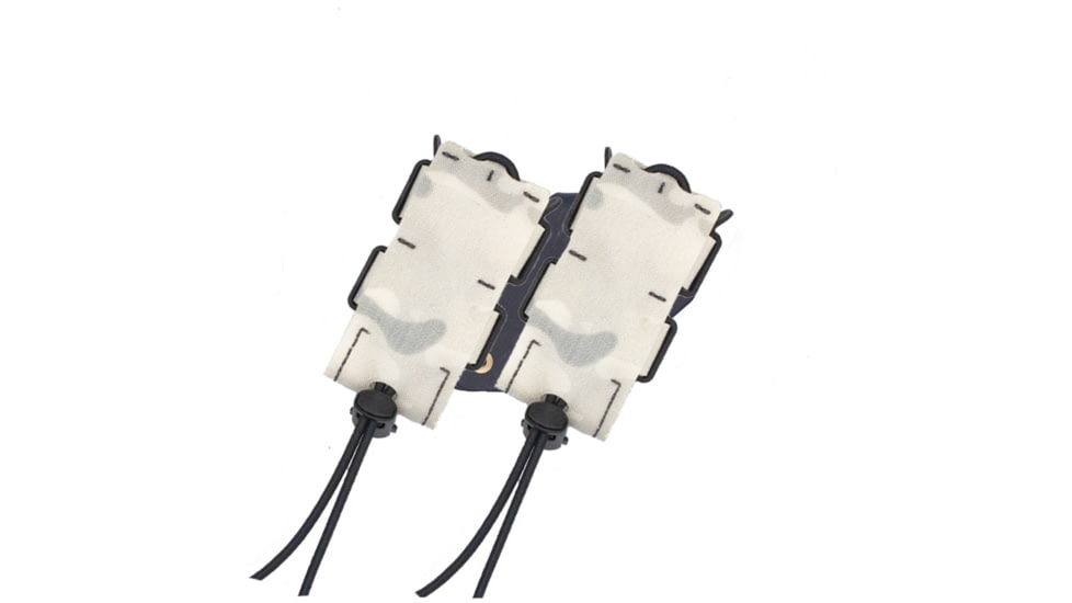 Wilder Tactical Urban Assault Rotating Double Pistol Extended Magazine Pouch, Duty UAB Clip, Multicam Alpine, UASEXRDPMCADBC