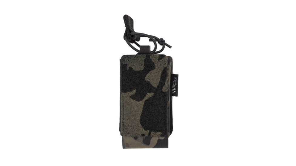 Wilder Tactical Urban Assault Universal Small Radio Pouch, Fight Light Malice Clip, Multicam Black, UAURMCBSMFLMC