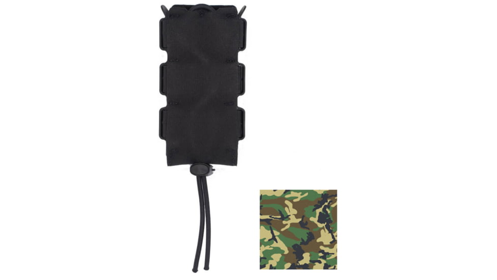 Wilder Tactical Urban Assault Wide Pistol Caliber Carbine Magazine Pouch, Fight Light Malice Clip, M81 Woodland, UASWPCCM81FLMC
