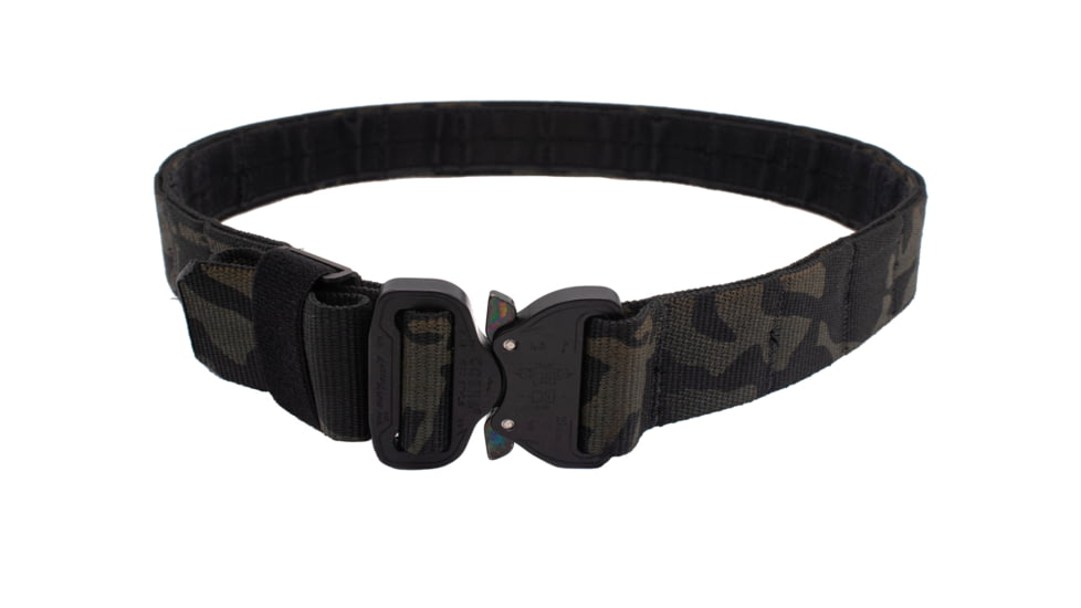 Wilder Tactical Urban Defender Belt 1.5 w/ Velcro Inner Belt, Multicam Black, 40-44, UDBMCBXL