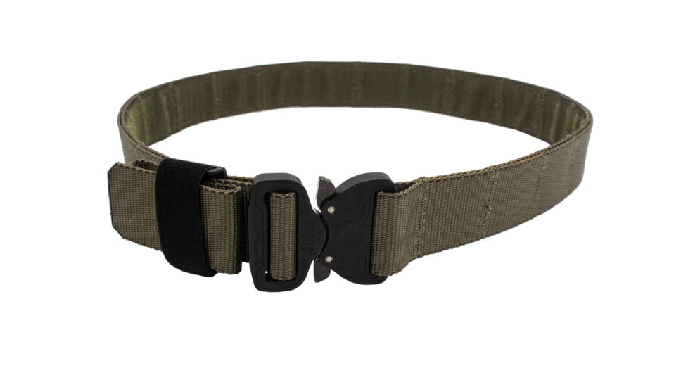 Wilder Tactical Urban Defender Belt 1.5 w/ Velcro Inner Belt, Ranger Green, 28-32, UDBRGSM