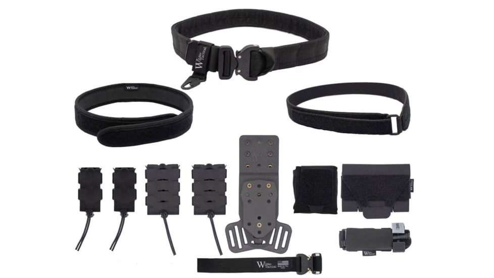 Wilder Tactical Urban Elite Kit w/ 500D Dump Pouch, Left, Black, 40-44, UEKBKXL-LH
