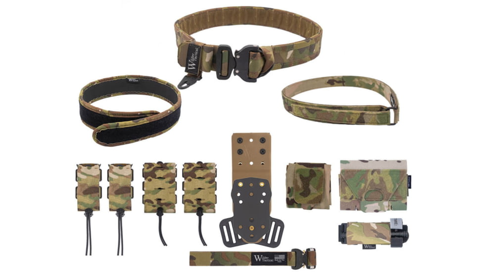 Wilder Tactical Urban Elite Kit w/ 500D Dump Pouch, Left, Multicam, 32-36, UEKMCMD-LH