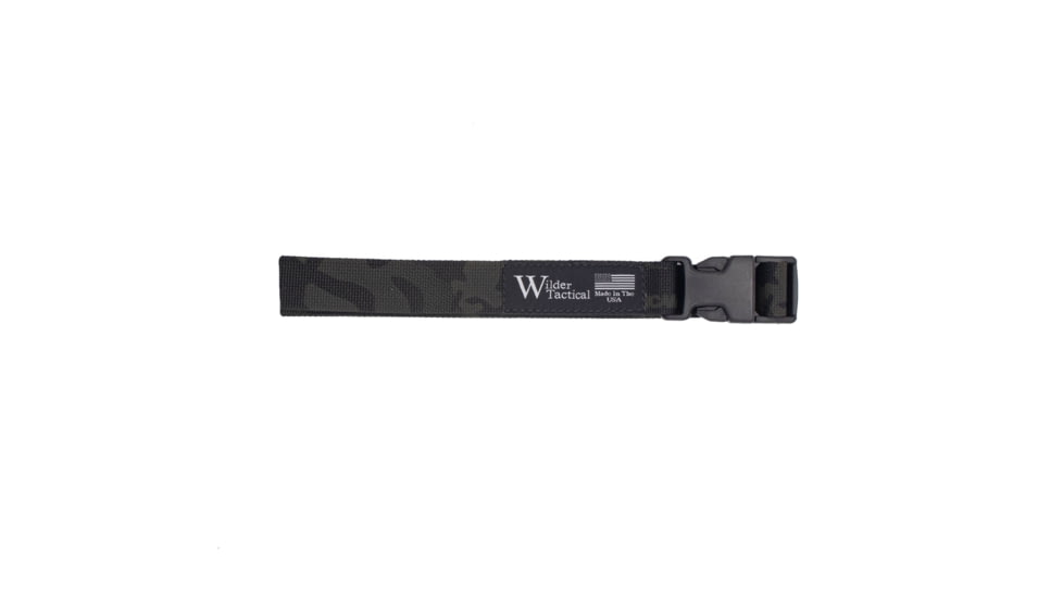 Wilder Tactical Webbing Leg Strap, Plastic Buckle, Right Hand, Multicam Black, LSMCB1P