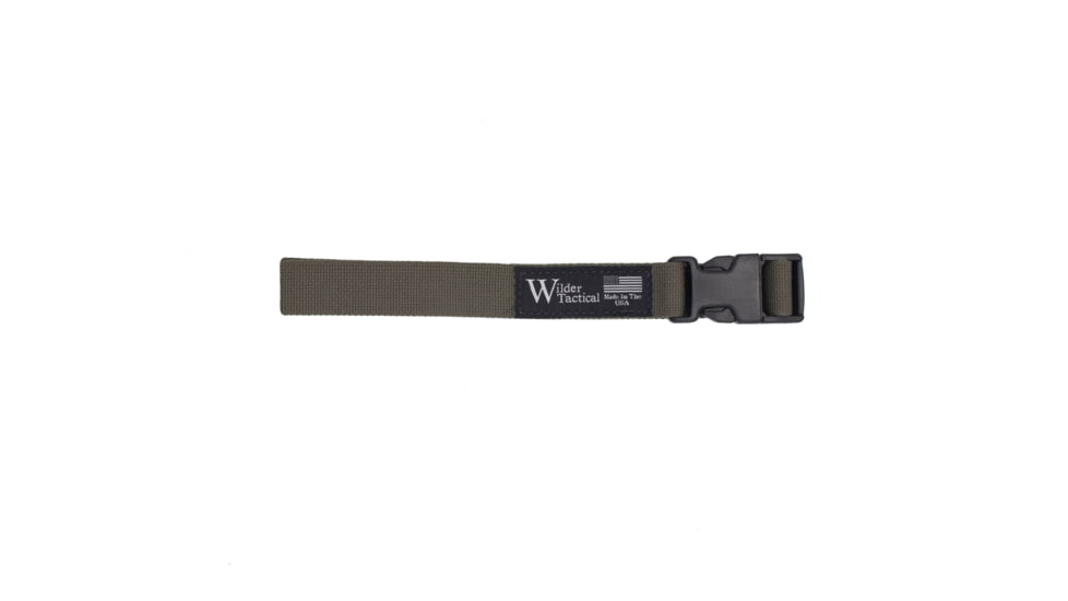 Wilder Tactical Webbing Leg Strap, Plastic Buckle, Right Hand, Ranger Green, LSRG1P