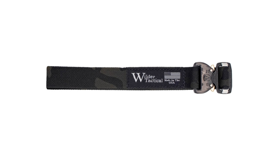 Wilder Tactical Webbing Leg Strap, Cobra FM Buckle, Left Hand, Multicam Black, LSMCB1FM-LH