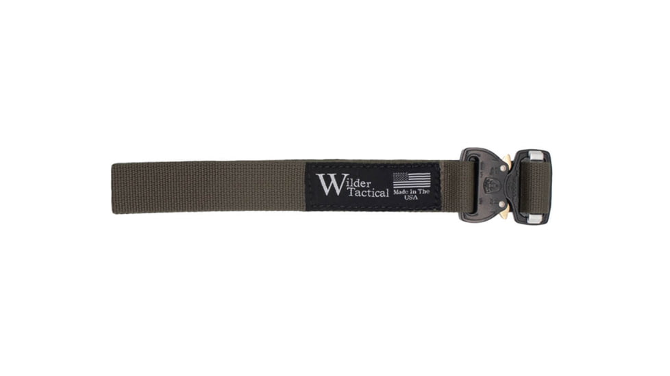 Wilder Tactical Webbing Leg Strap, Cobra FM Buckle, Left Hand, Ranger Green, LSRG1FM-LH