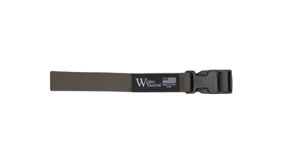 Wilder Tactical Webbing Leg Strap, Plastic Buckle, Left Hand, Ranger Green, LSRG1P-LH