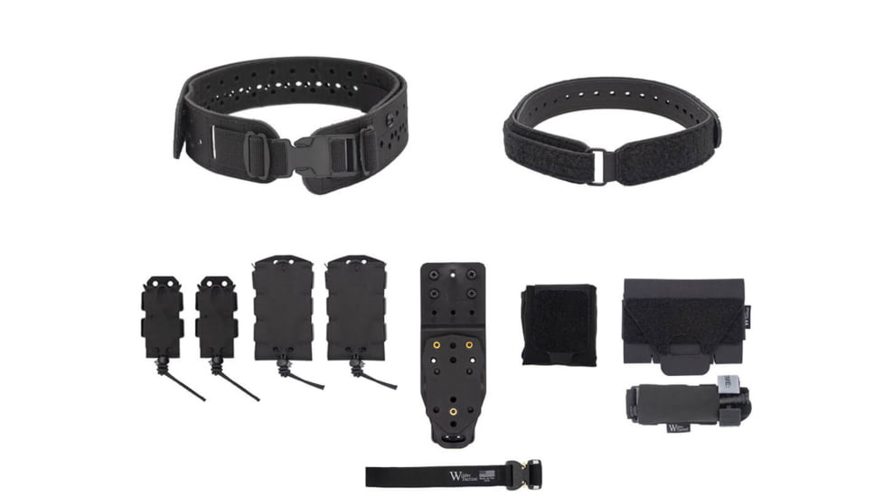 Wilder Tactical Womans Hitman Gear Charlie Truform Elite Full Curve Kit w/Mhp Adapter, 1in Plastic Side Release, Black, Extra Small/Large, WHMGCHEKBK09