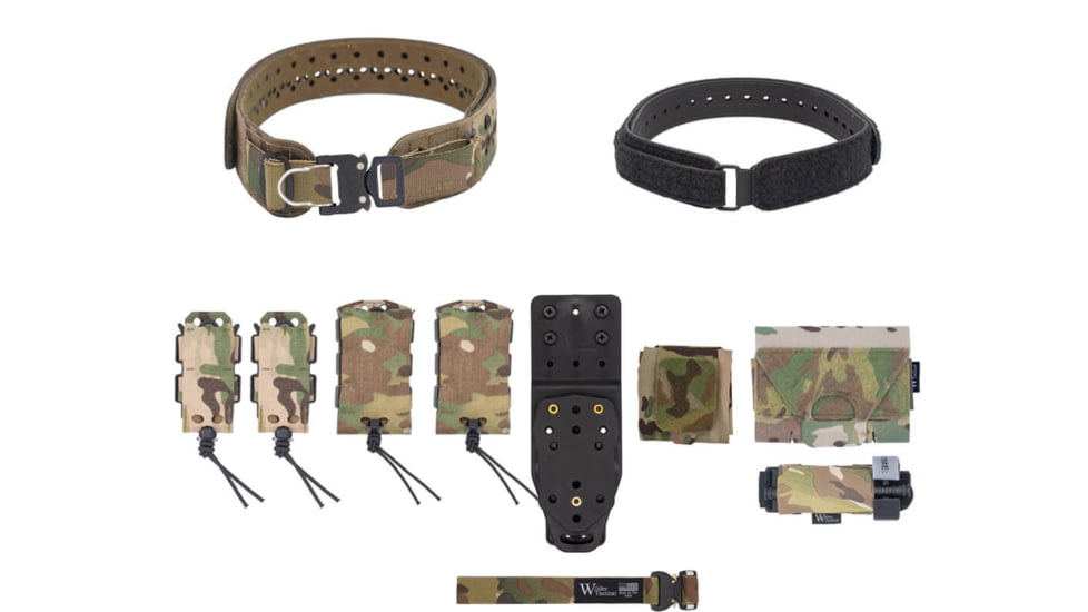 Wilder Tactical Womans Hitman Gear Charlie Truform Elite Full Curve Kit w/Mhp Adapter, 1in Prostyle D-Ring, Multicam, Extra Small/Large, WHMGCHEKMC15