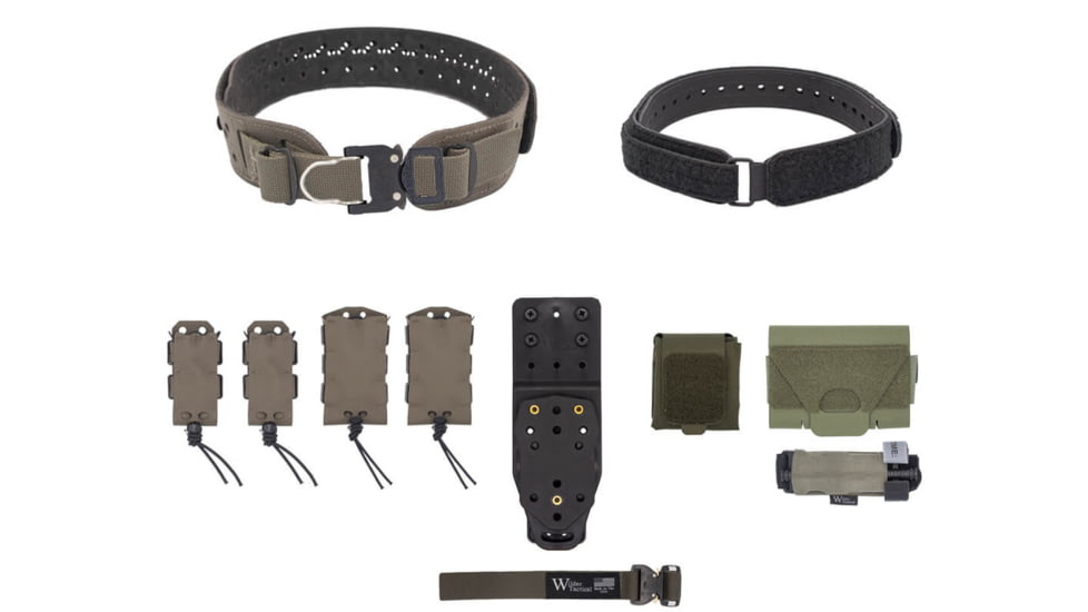 Wilder Tactical Womans Hitman Gear Charlie Truform Elite Full Curve Kit w/Mhp Adapter, 1in Prostyle D-Ring, Ranger Green, Extra Small/Large, WHMGCHEKRG15