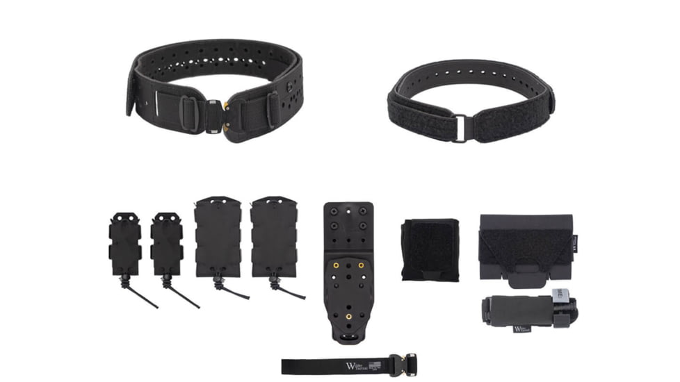 Wilder Tactical Womans Hitman Gear Charlie Truform Elite Full Curve Kit w/Mhp Adapter, Cobra Fm, Black, Extra Small/Large, WHMGCHEKBK13