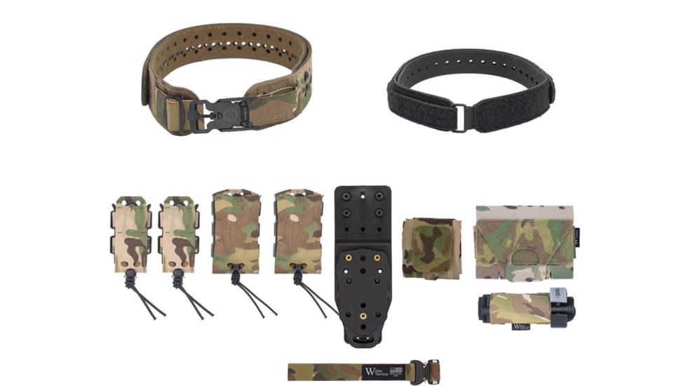 Wilder Tactical Womans Hitman Gear Charlie Truform Elite Full Curve Kit w/Mhp Adapter, V-Buckle, Multicam, Extra Small/Large, WHMGCHEKMC11