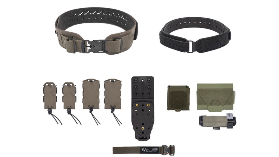 Wilder Tactical Womans Hitman Gear Charlie Truform Elite Full Curve Kit w/Mhp Adapter, V-Buckle, Ranger Green, Extra Small/Large, WHMGCHEKRG11