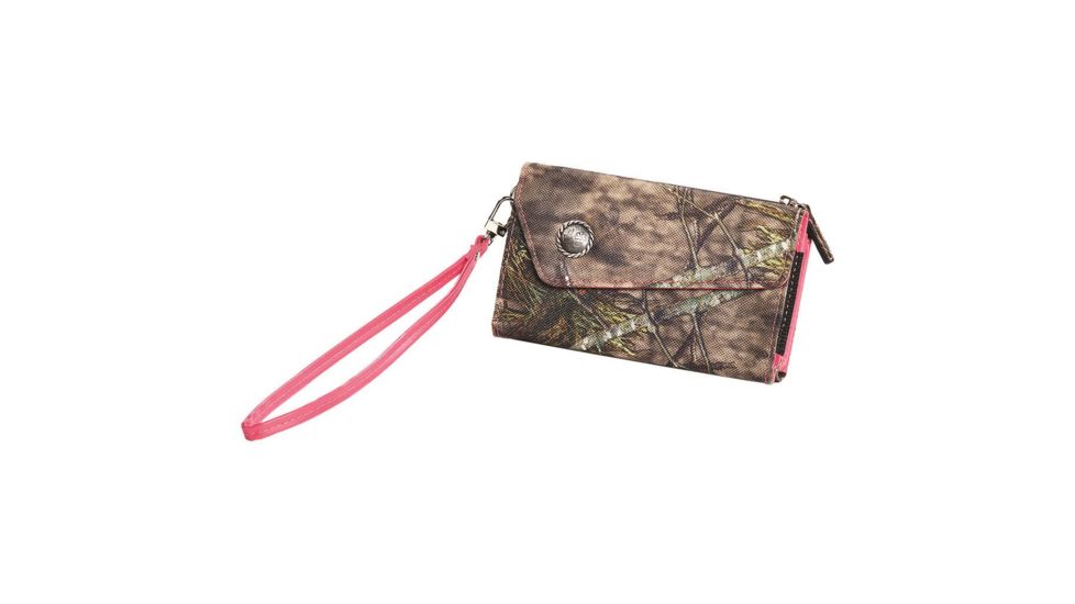 Wilderness Dreams Webers Wristlet Wallet, Mossy Oak Country/Pink 207531