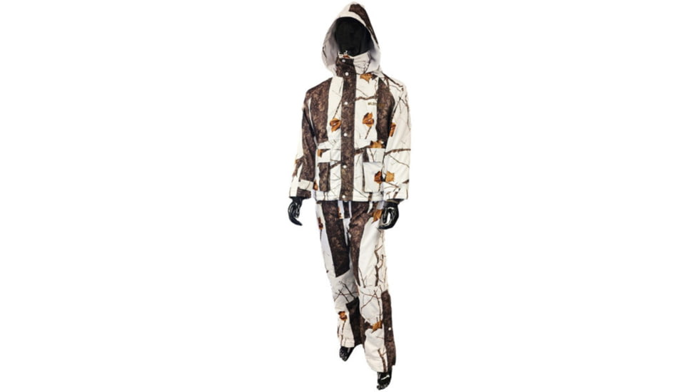 WILDFOWLER Waterproof Insulated Bibs - Mens, Wildtree Snow, 4XL, PWF102-WTS-4X