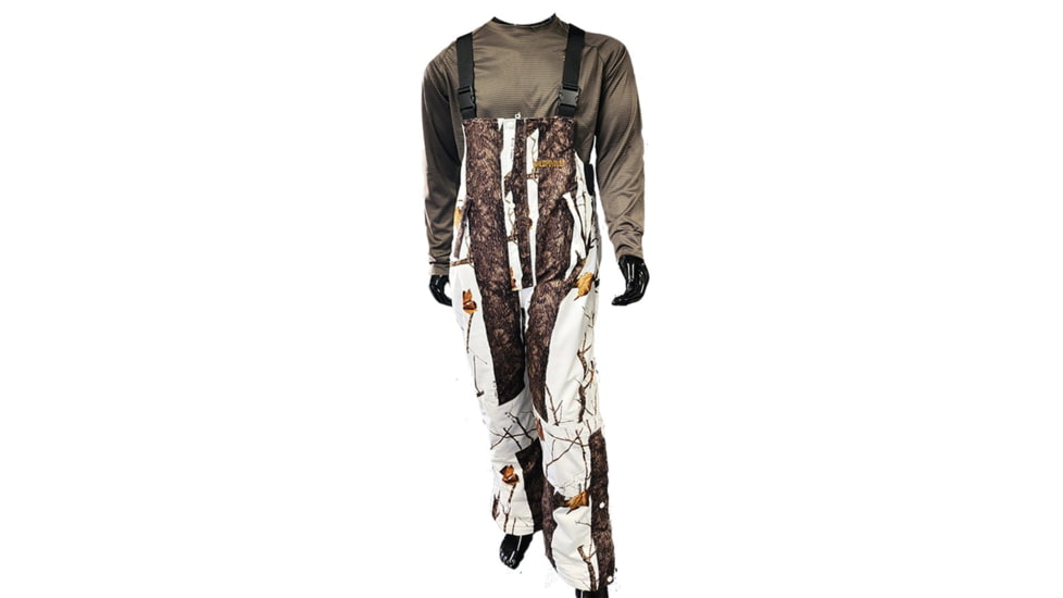 WILDFOWLER Waterproof Insulated Bibs - Mens, Wildtree Snow, 4XL, PWF102-WTS-4X