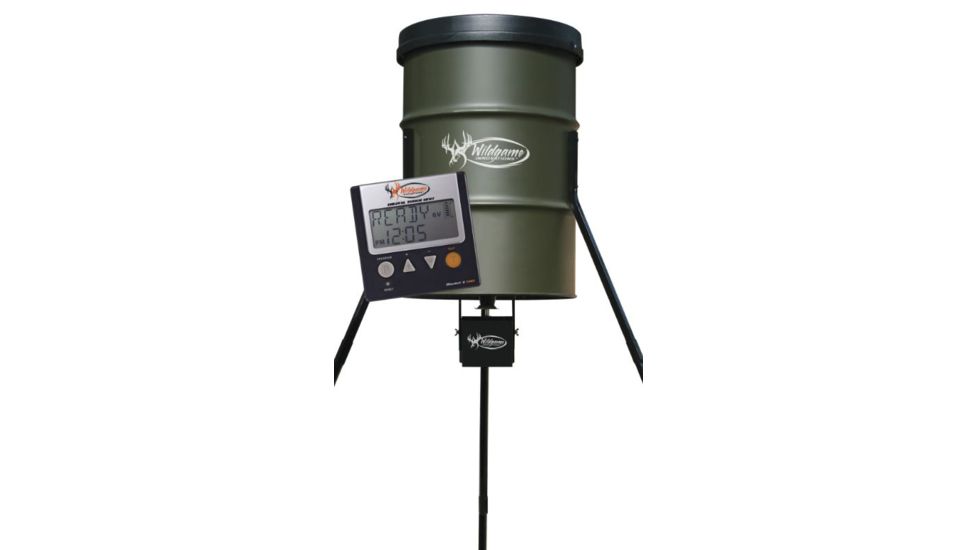 Wildgame Innovations Steel Barrel 350 - 350 lb Automatic Feeder w/ TH-6VDX, Green TH-350DX