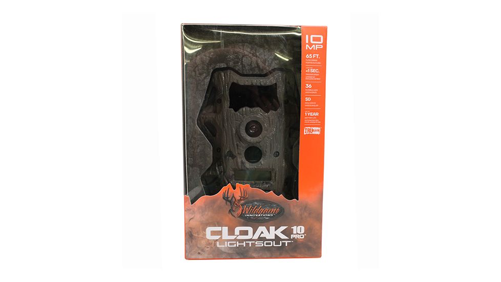 Wildgame Innovations Cloak Pro 10 Lightsout - 10 MP Digital Trail Camera, Text Brown Swirl, KP10B20-7