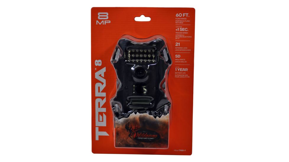 Wildgame Innovations TERRA 8 - 8 MP Micro Digital Trail Camera, Black, TR6i1-7