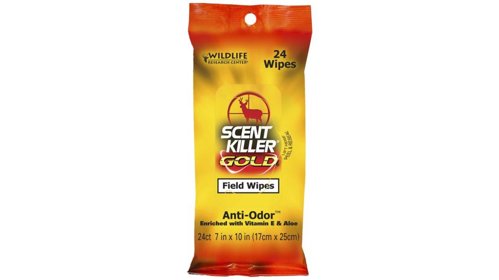 Wildlife Research Center Scent Killer, Gold Field Wipes 24 pk. 1295