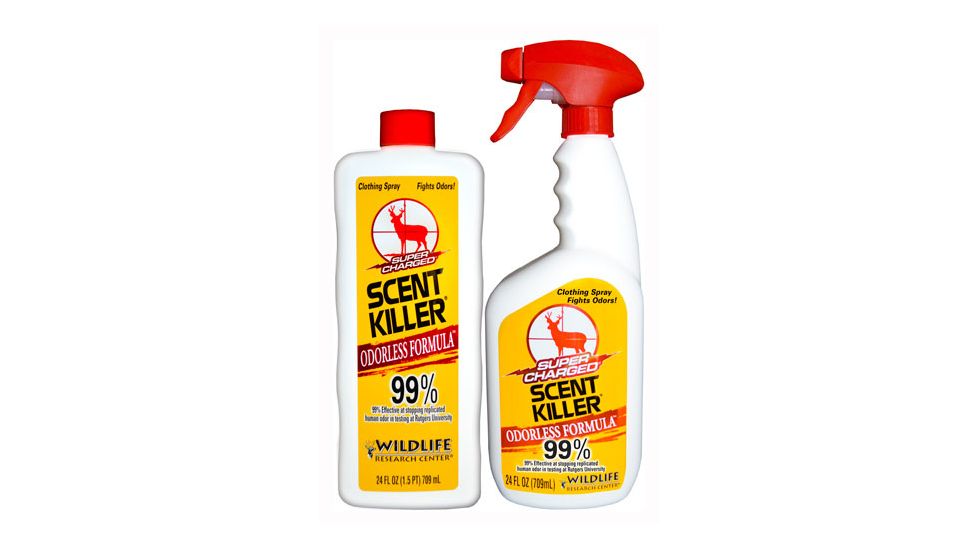 Wildlife Research Center Super Charged Scent Killer 24/24 FL OZ Combo, 48 FL OZ 559