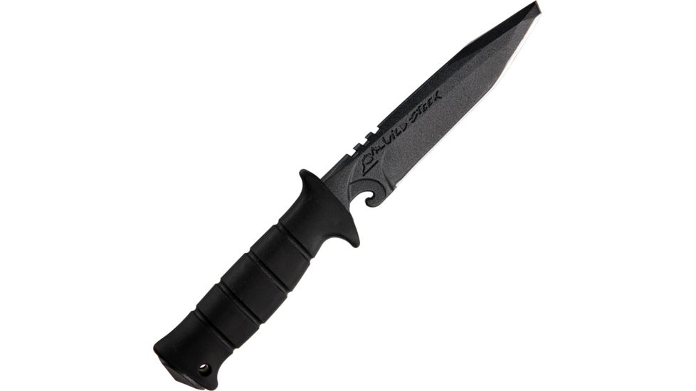 Wildsteer Tactic Forged Fixed Knife, blade with double edge WSTACR