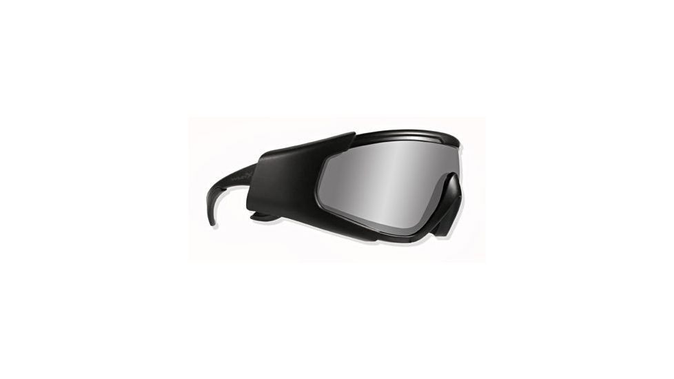 WileyX CQC Tactical Goggles - Smoke and Clear Lenses, Matte Black Frame