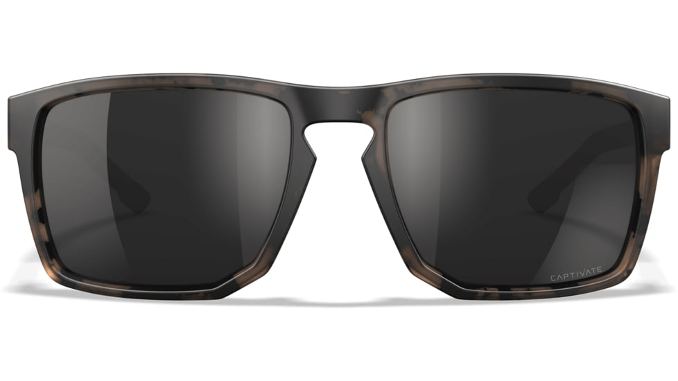 Wiley X Active 6 Apex Captivate Pol Sunglasses, Brown Frame, Matte Tortoise Black Mirror Lens, AC6APX05