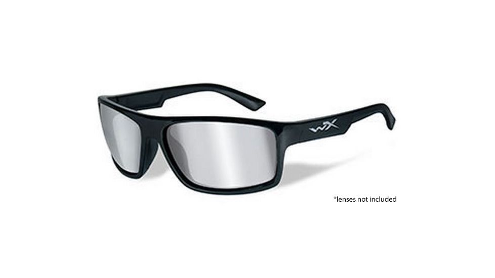 Wiley X WX Peak Replacement Parts - Gloss Black Frame Only w/accessories, No Lens, ACPEA01F