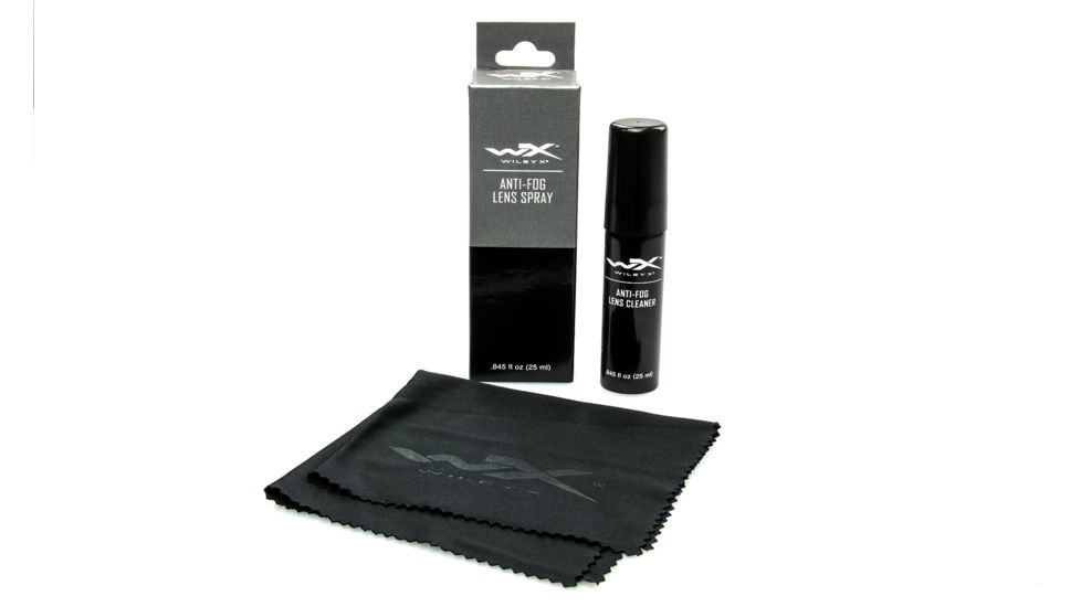 Wiley X Anti-Fog Spray Kit, Includes- 25ml of anti-fog spray and cleaning cloth. A435
