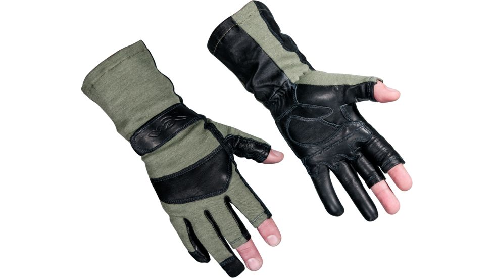 Wiley X Aries Flight Gloves, Foliage Green, Large, G312.LA