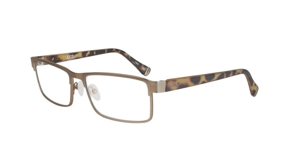Wiley X Axis Safety Glasses, Matte Brown/ Demi Frame, No Polarized Lens, WXAXI02