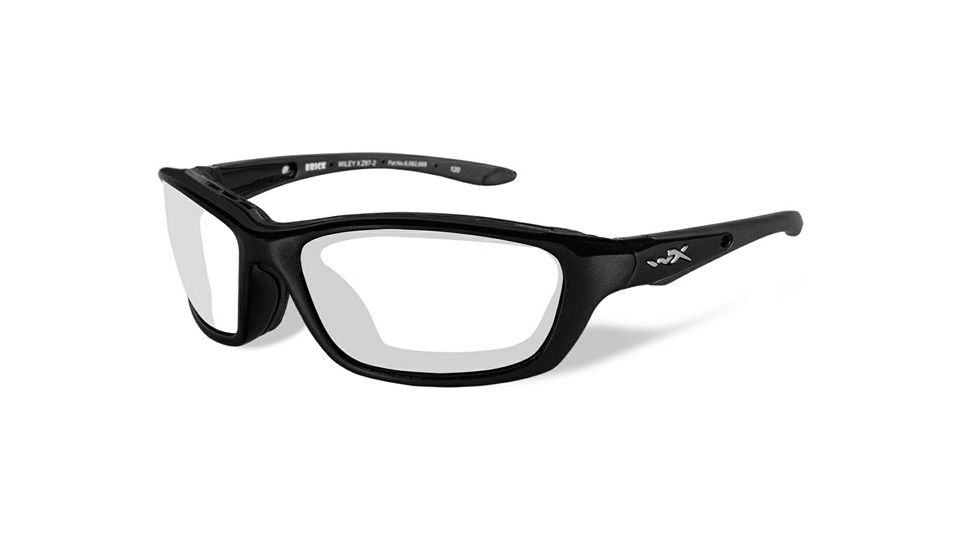 Wiley X Brick Bifocal Prescription Sunglasses, Gloss Black Frame, 857FBI