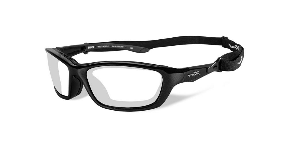 Wiley X Brick Bifocal Prescription Sunglasses, Metallic Black Frame, 856FBI