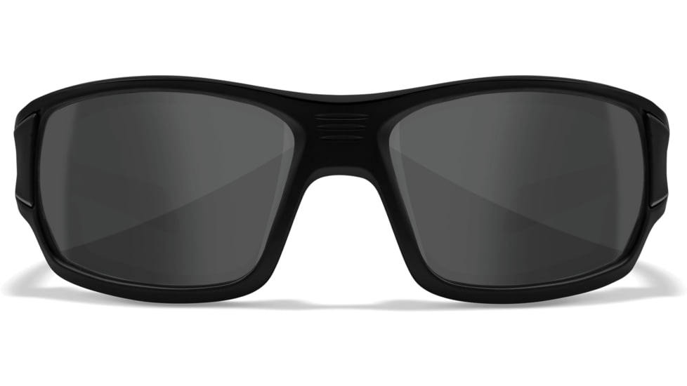 Wiley X Changeable Series Breach 2.5 Captivate Sunglasses, Matte Black FrameGunmetal Logo, Non-Polar Grey Lens, CHBRC01