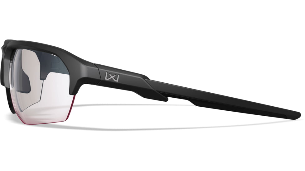 Wiley X Changeable Series Jakl Captivate Non-Pol Sunglasses, Matte Black Frame, Grey Clear Lens, CHJKL01